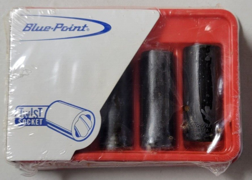 NOS Blue Point / Snap-on Deep Twist Impact Extractor Socket Set – 1/4″ Drive SAE