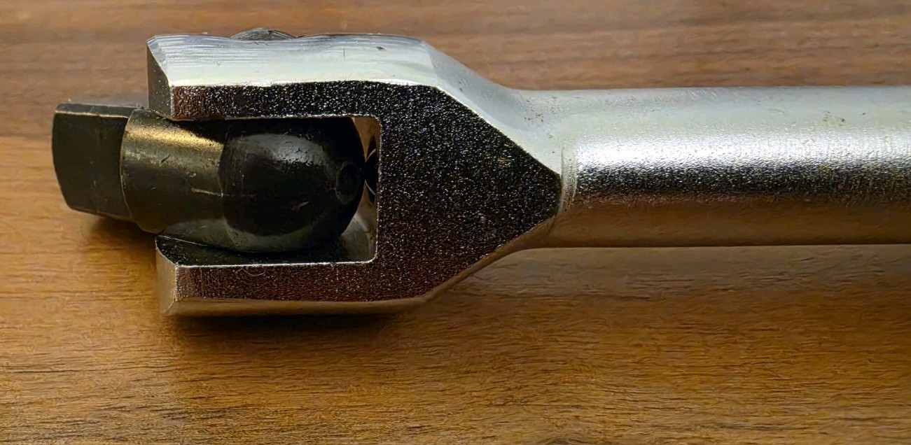 Vintage EASCO USA 731309 1/2″ Drive Flex Head Breaker Bar Knurled Handle 10″