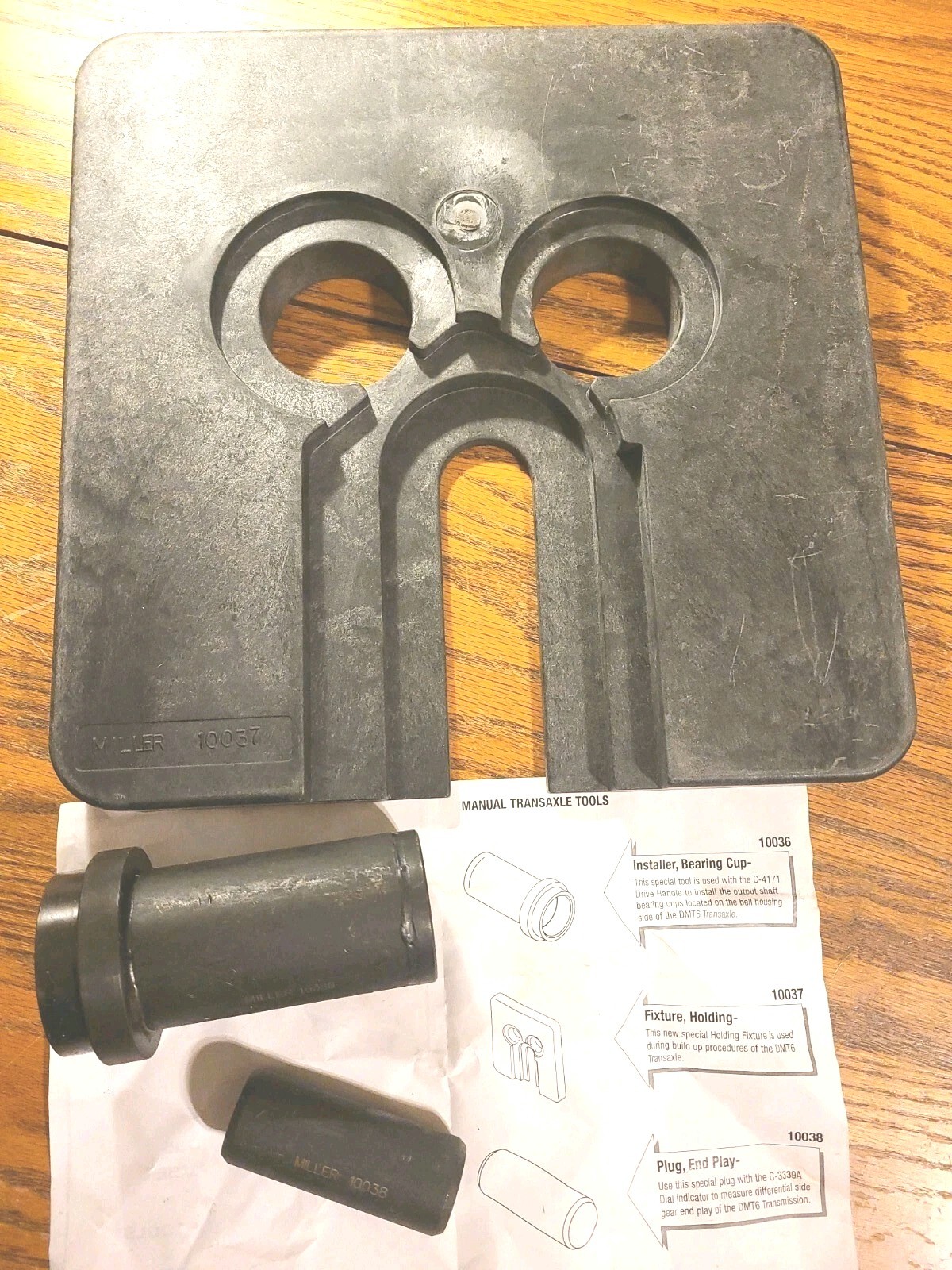 MILLER TOOL 10036, 10038, 10037, (10035 Set) BEARING CUP INSTALLER & END PLAY