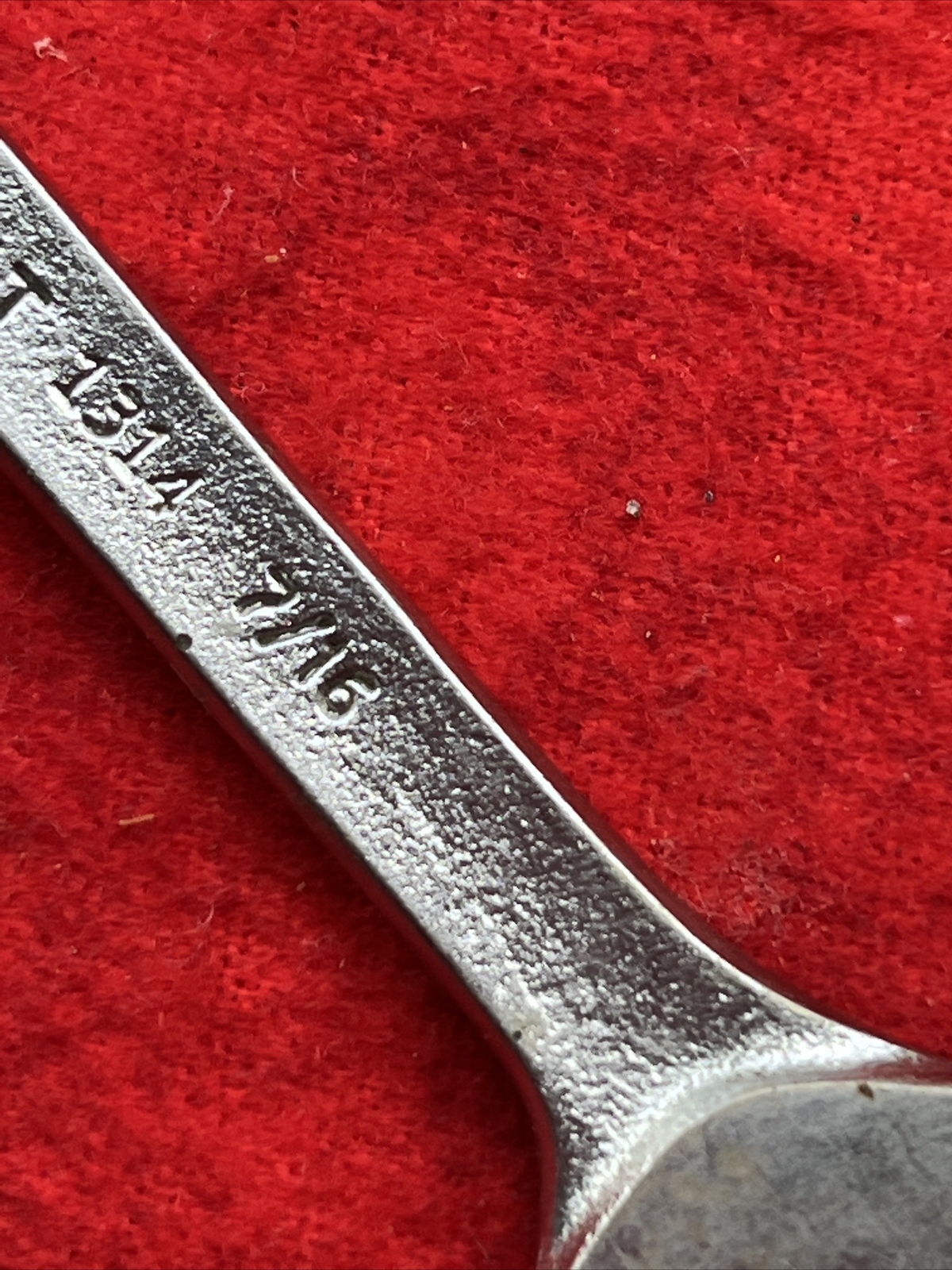 VINTAGE WRIGHT 1314 DOUBLE OPEN-END WRENCH 3/8″ X 7/16″ – USA (t48)