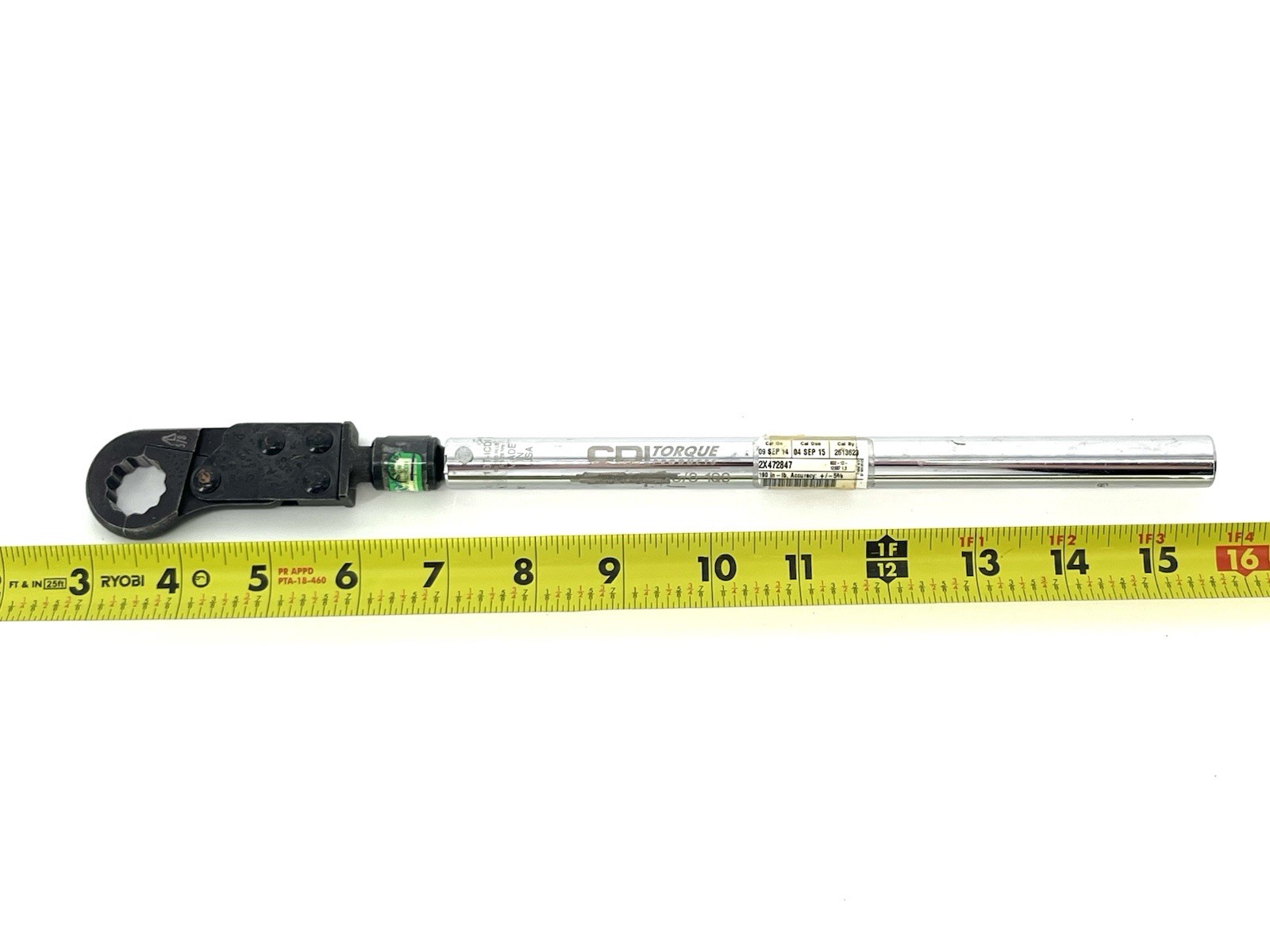 CDI 5/8 Torque Wrench 190 “ Inch Lbs Pound Open Box End 10T-ICDI