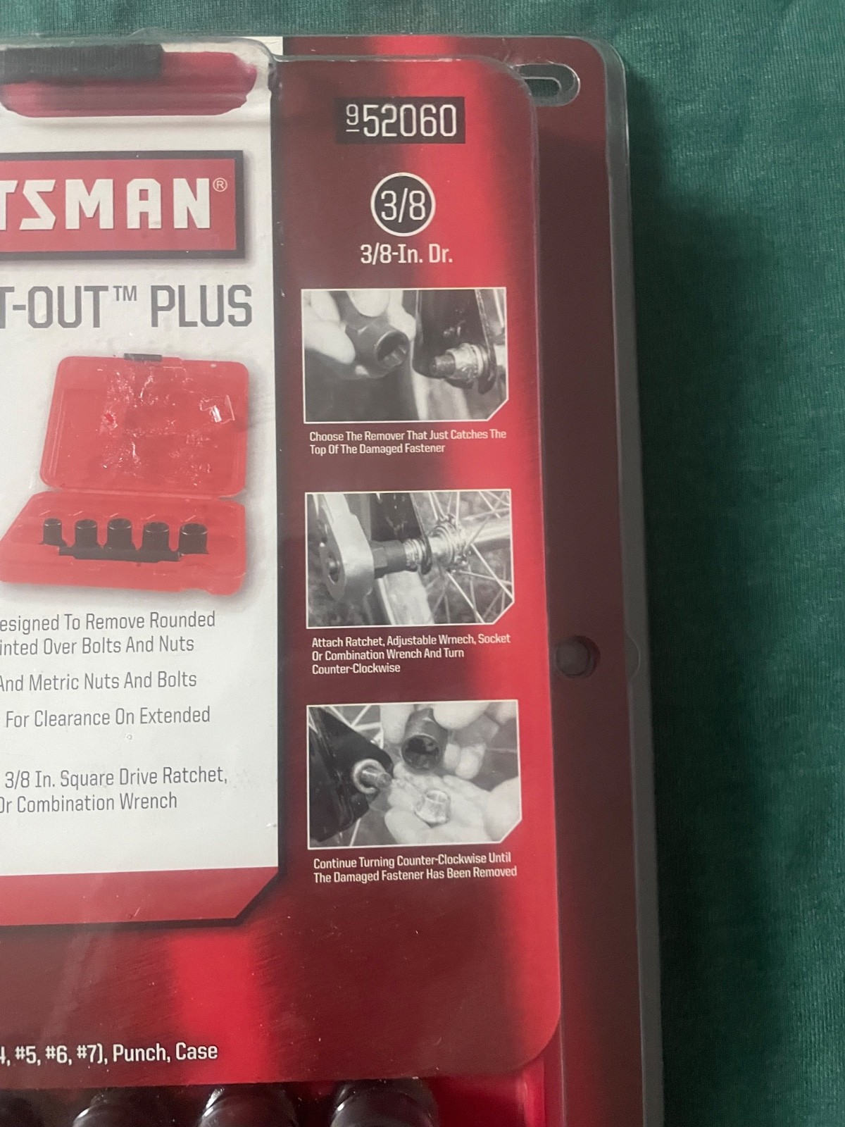 New craftsman 6PC Bolt-out Easy Out Damaged Bolt Nut Remover Set With Case