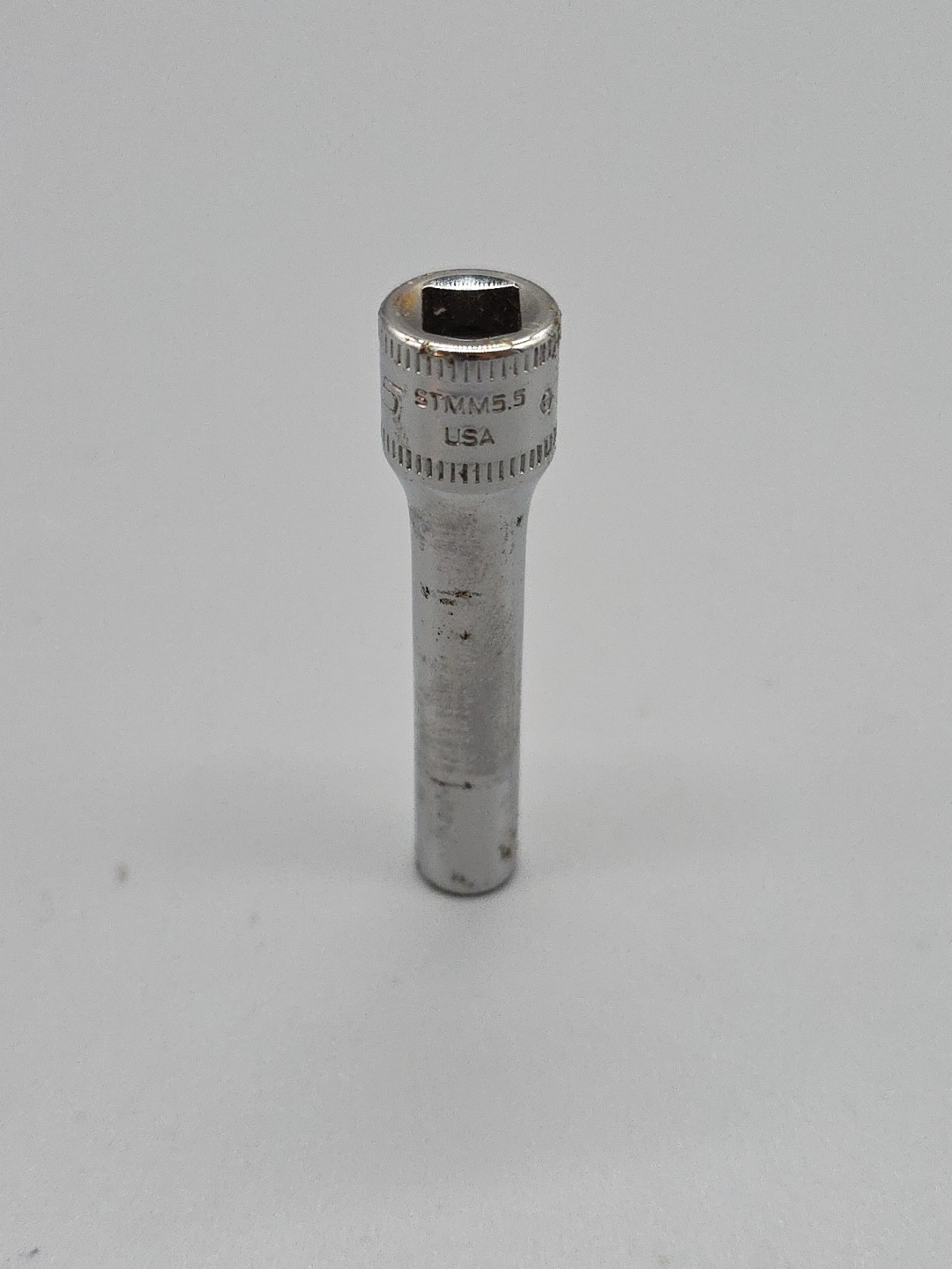 Snap-on Tools STMM5.5 Socket 1/4″ Drive 5.5mm Metric Deep 6 Point USA