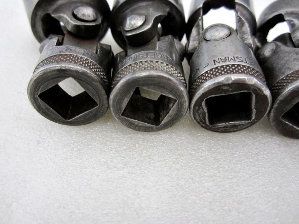 1940’s Craftsman 3/8″ Drive 6pc SAE 12pt Flex End Socket Set H BE USA