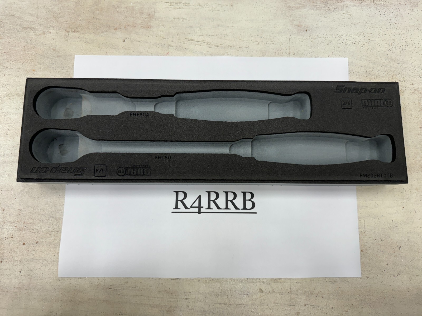 Snap-on Tools TITANIUM Foam Holder ONLY for 2pc 3/8″ Drive Ratchets FM202RT05BDT