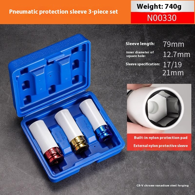 Pneumatic Tire Removal Protection Socket Set Extended Special Socket Wrench