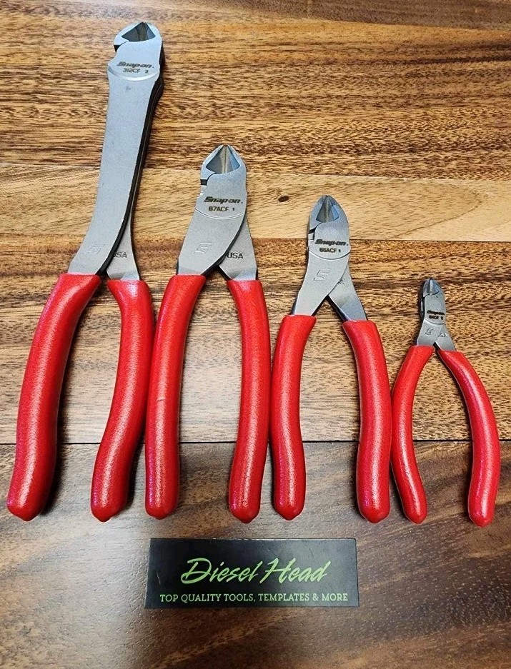 *NEW * Snap On Tools 4 Pc Plier Set – 84CF 86CF 87ACF 312CF