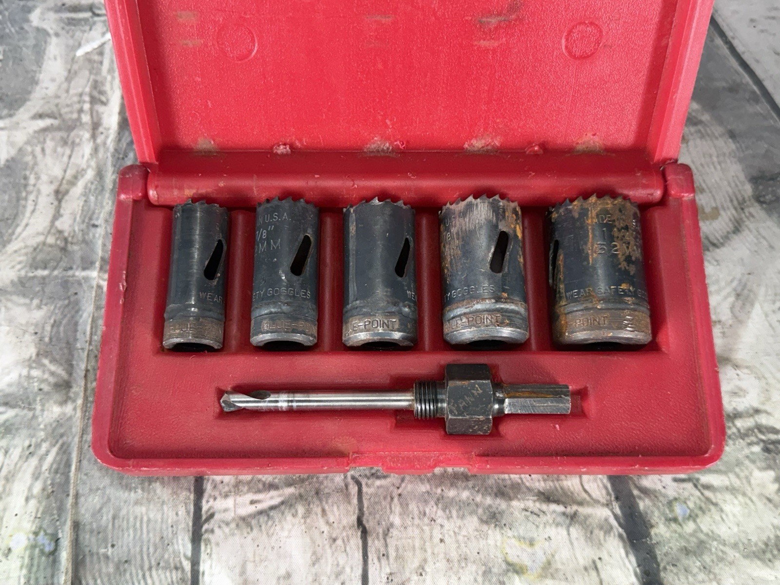 Blue-Point 6 Pc set hole saw arbor kit