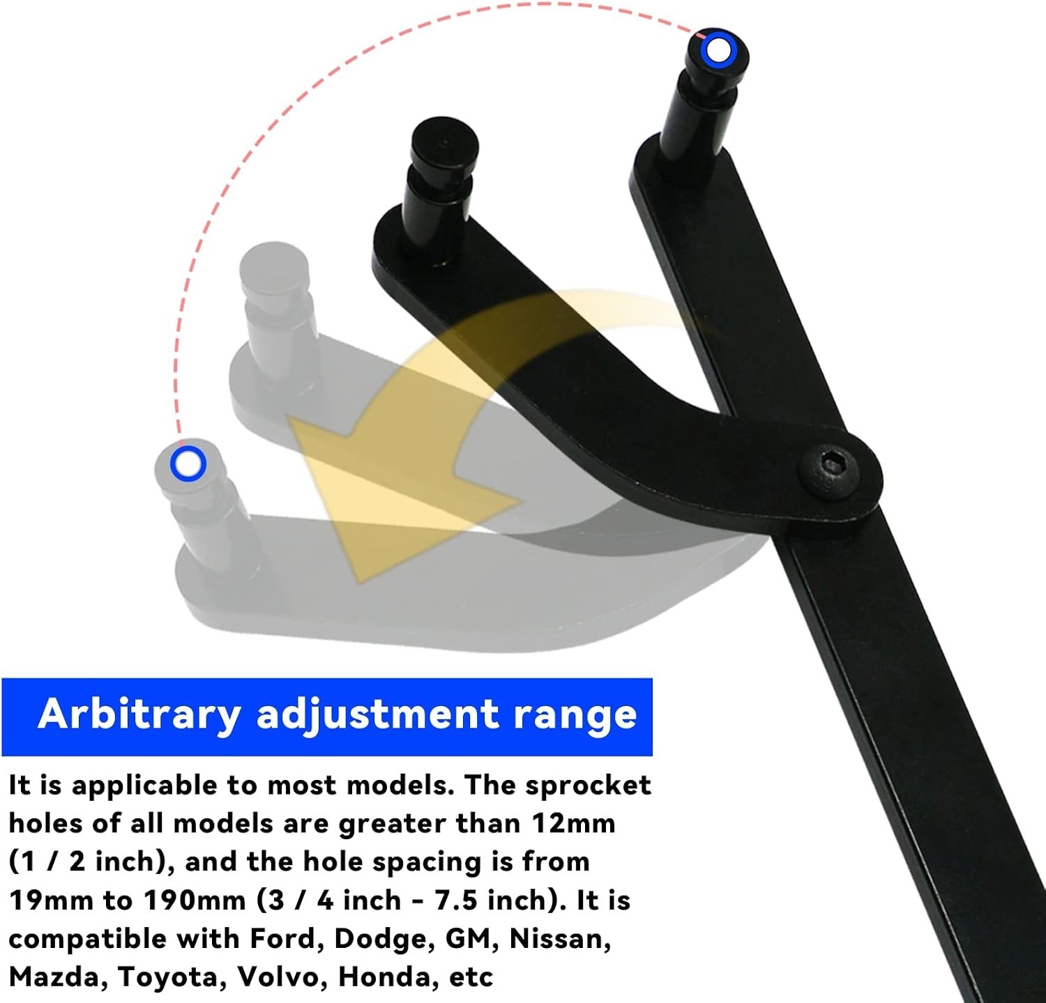 Universal Camshaft Pulley Holder – High-Quality Steel for Reliable Performance