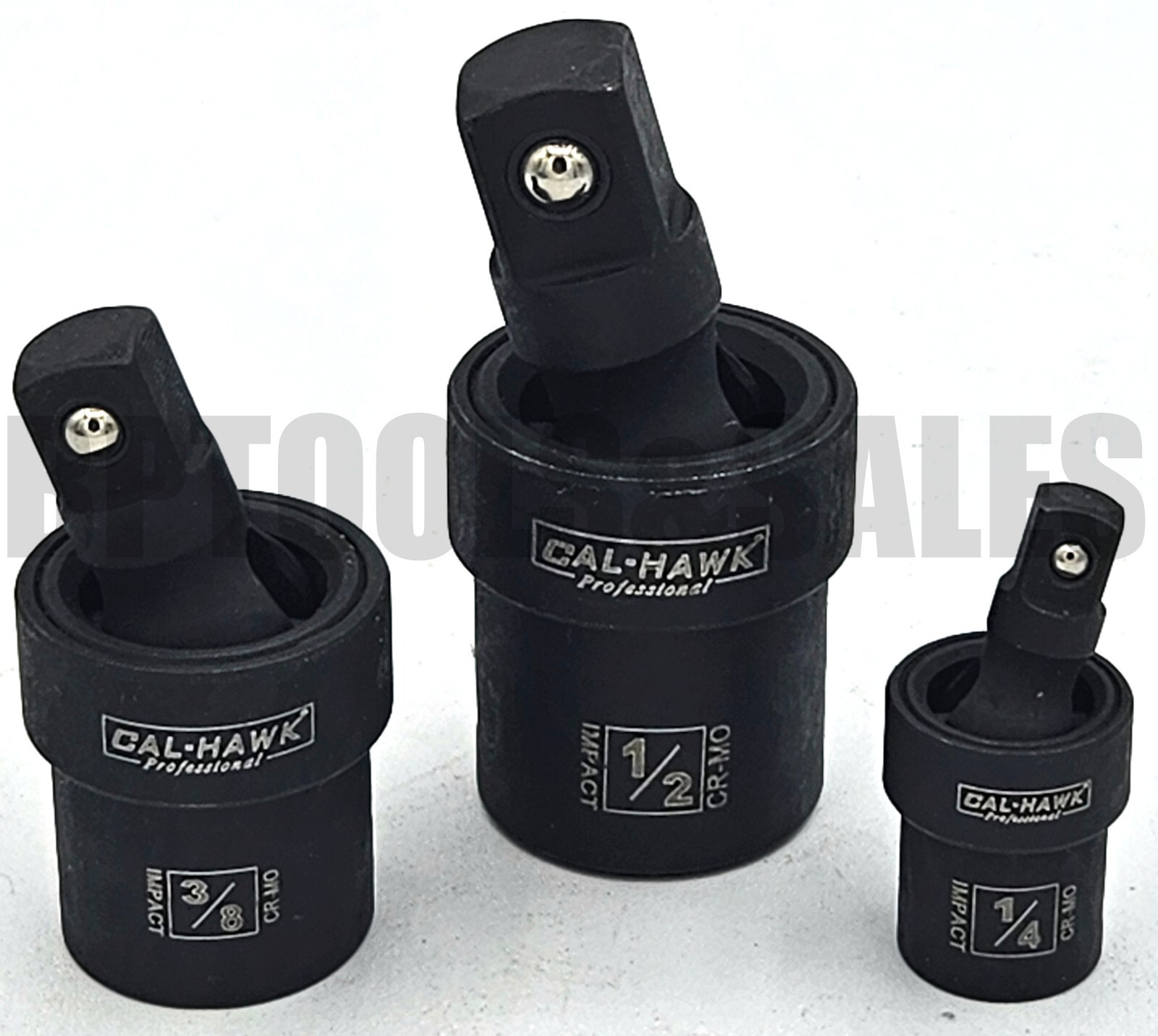 3pc 3/8″ 1/2″ 1/4″ Dr. Impact Universal Joint Swivel Socket Set CR-MO Ball Type