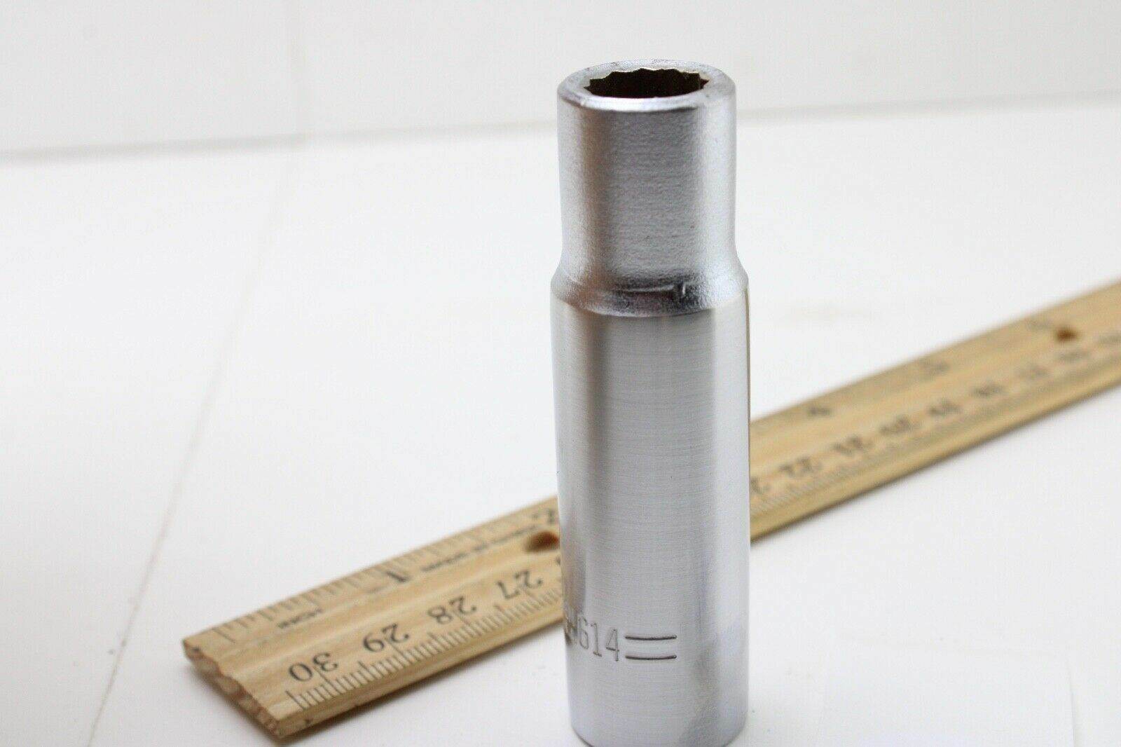 Thorsen 614 7/16″ 1/2″ Drive 12 Point Deep Well SAE Chrome Socket USA