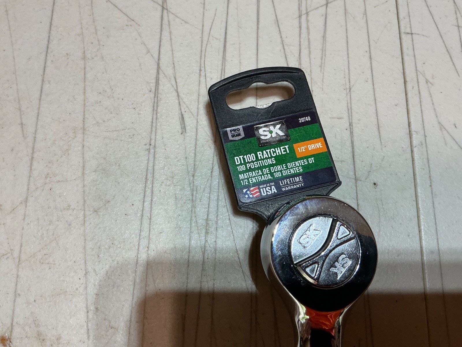 NOS S-K 1/2″ ratchet Pro Grade made in USA 800740 handle is 10”