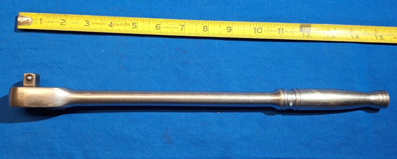 1976 old logo Snap-On SL715 1/2″ drive ratchet 15″ long