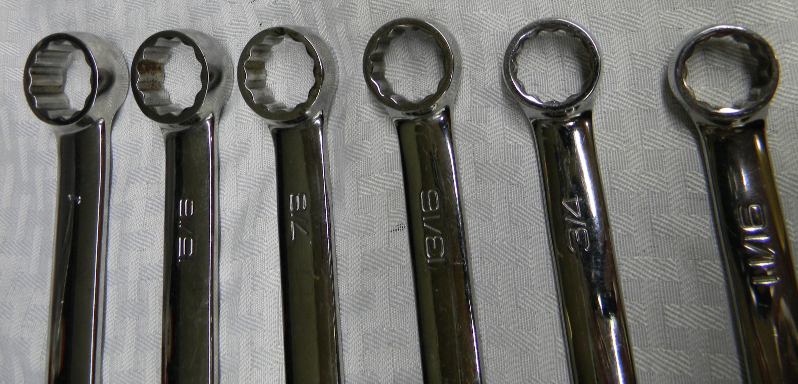 SNAP-ON 6PC SAE 12PT FLANK DRIVE COMBINATION WRENCH SET 11/16″-1″ #OEX22-OEX32B