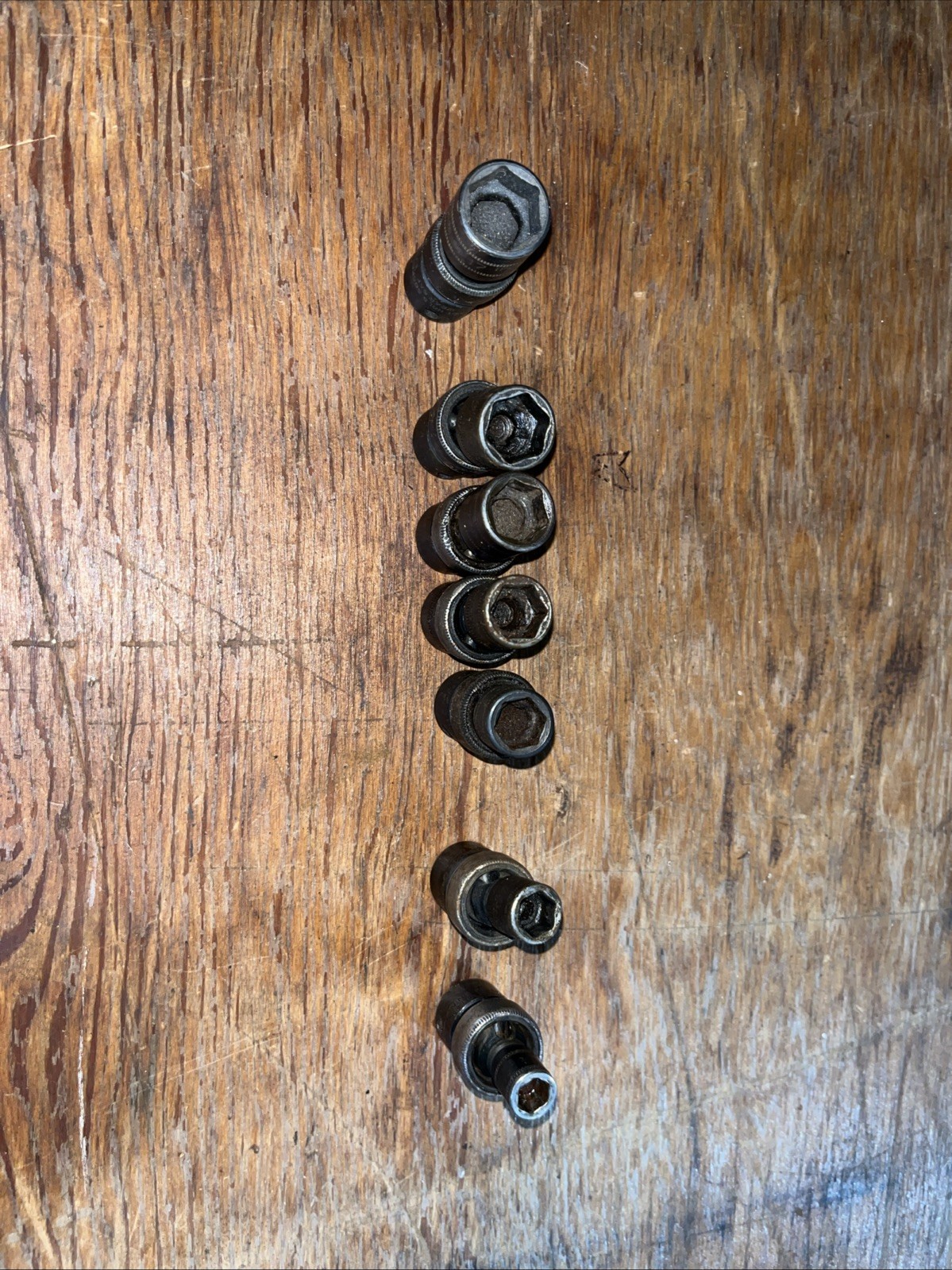 SNAP ON 7-Pc 3/8 Dr 6-Pt Flank Dr Shallow Impact Swivel Socket Set 8 10 12-15 17