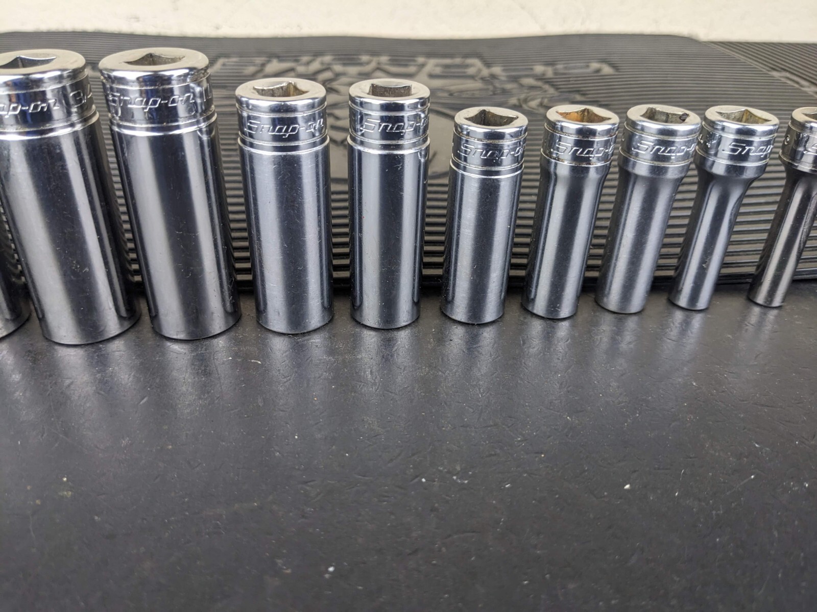 #bg228 Snap on Tools 211SFSY 3/8″ Drive Deep Chrome Socket Set Socket Set