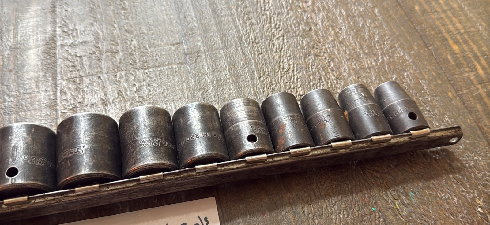Snap on 1/2” drive SAE shallow impact socket set no owner markings great working