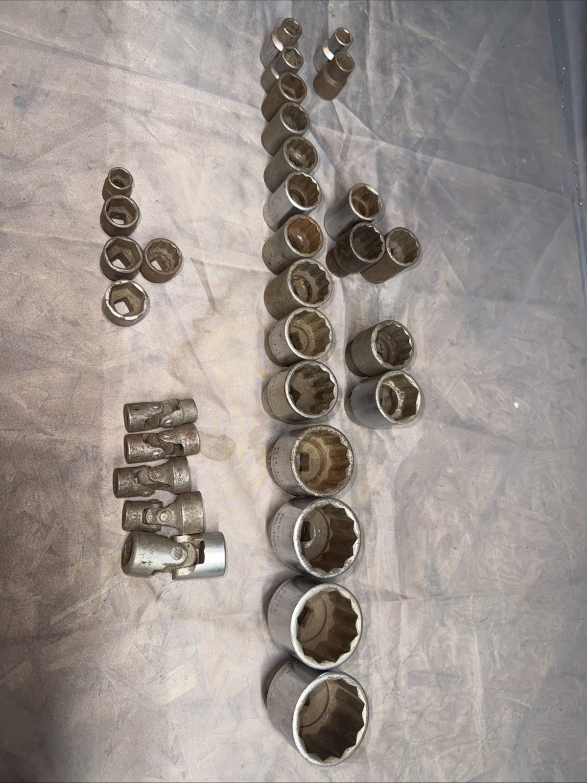 Cornwell Tools Socket Tool Lot 31 Pieces 1/2 And 3/8 Drive SAE Large Sizes