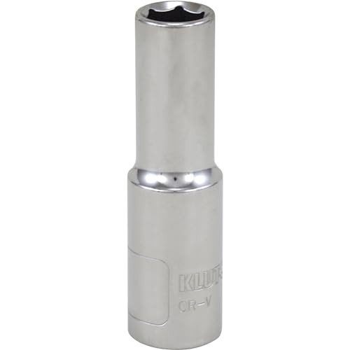 Klutch Deep Socket, Metric, 10mm, 1/2in.-Drive, 6-Pt.