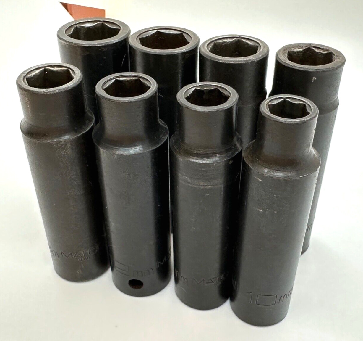 MATCO Tools 10mm – 17mm Deep Well 1/2″ DR IMPACT Socket Set Lot Metric 6-Point