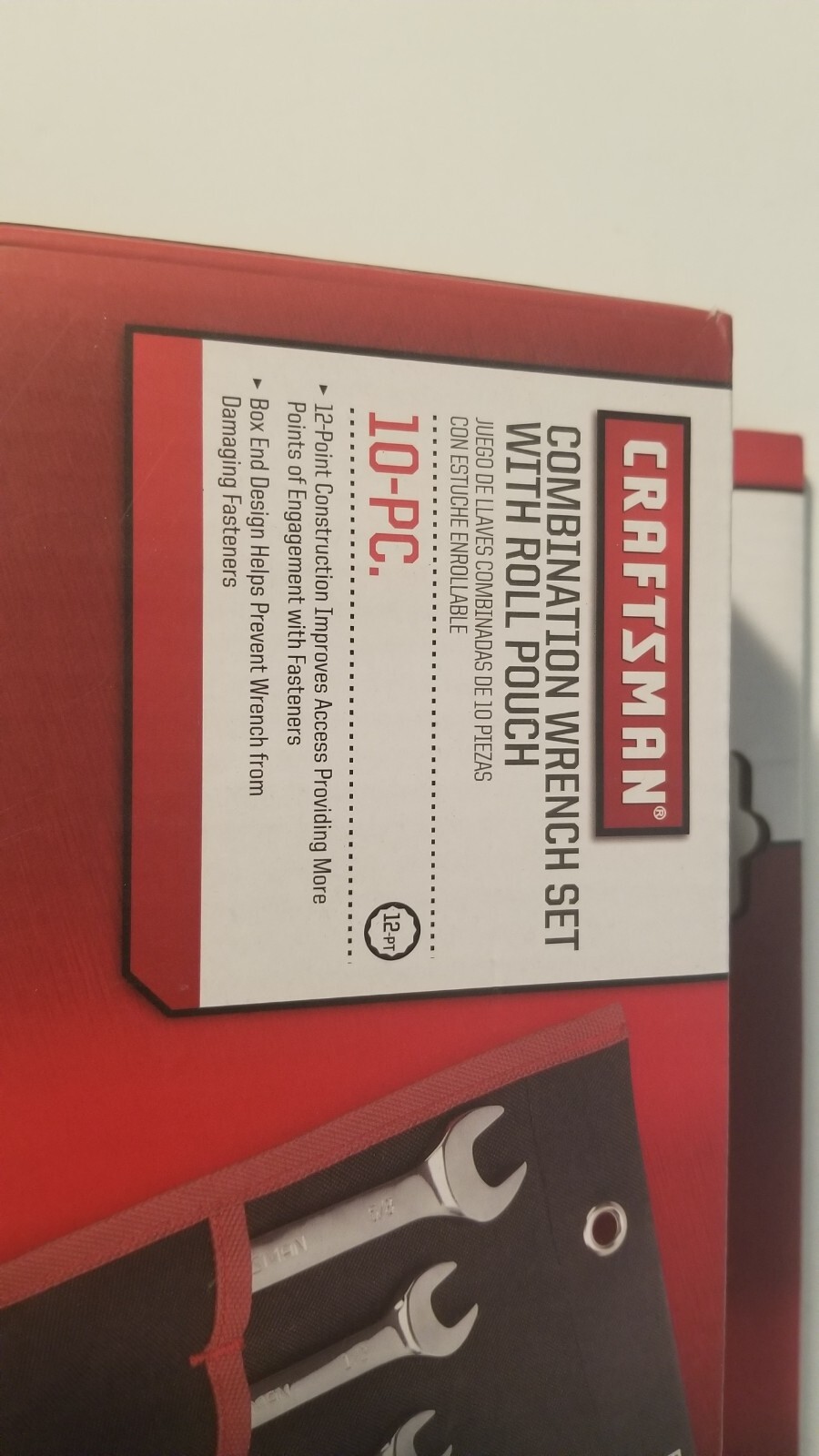 CRAFTSMAN 10-pc Combination Wrench Set SAE/INCH+METRIC with POUCH – NEW 9-99061