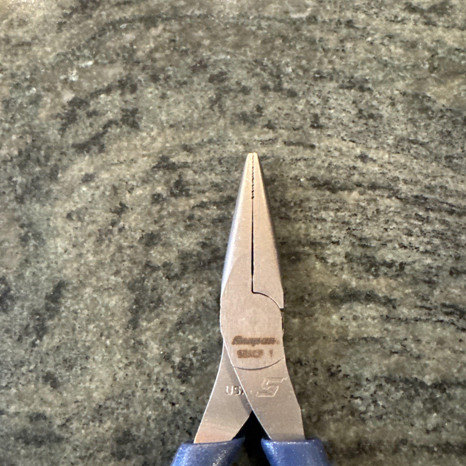 Snap-On 95acf 6″ talon grip needle nose pliers power blue