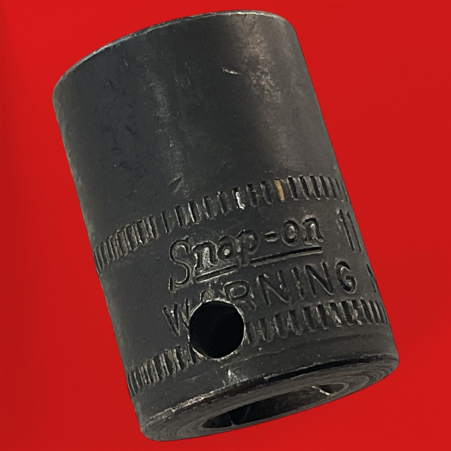 Snap-On Metric Socket GMM11 11MM 6pt 1/4″ Drive Shallow Black Finish Mechanic