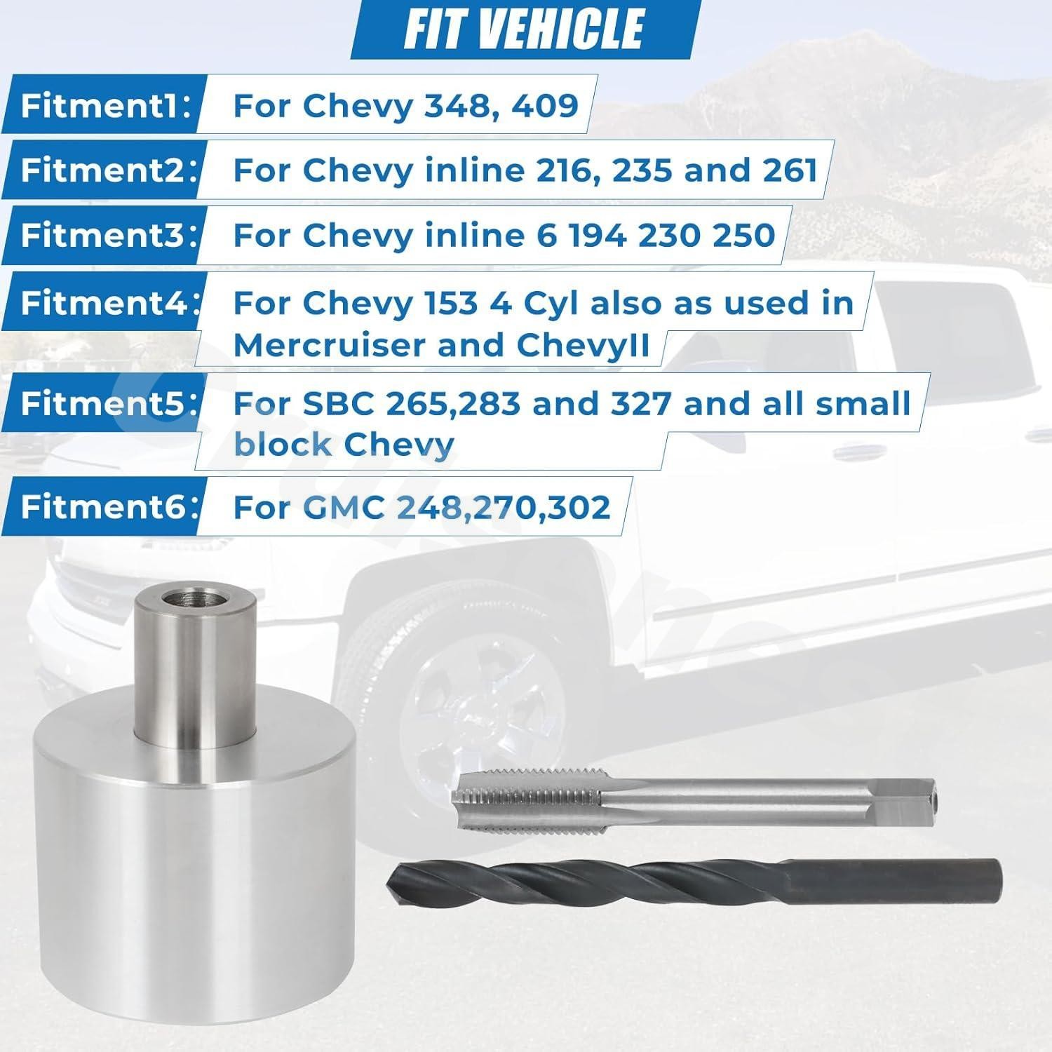 For Chevy 348 409 SBC 265 283 327 Crankshaft Drilling Fixture Balancer Bolt Tool