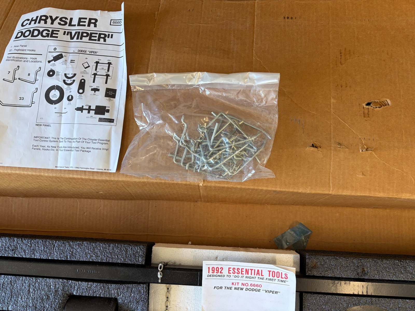 NOS CHRYSLER DODGE VIPER MILLER ESSENTIAL TOOLS KIT 6660 OEM RARE