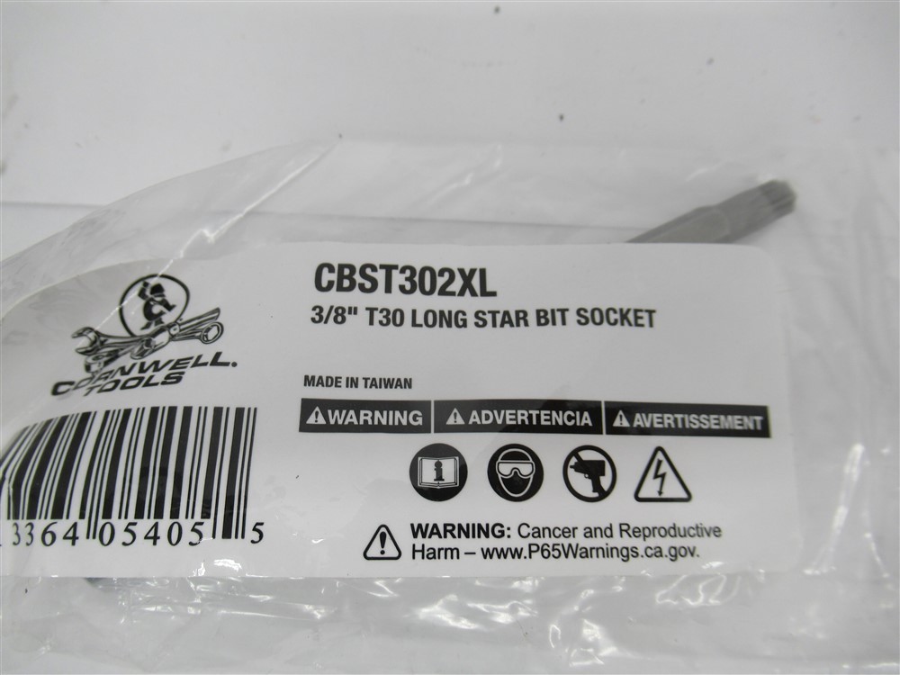 Cornwell CBST302XL , 3/8″ Drive , T30 Long Star Bit Socket