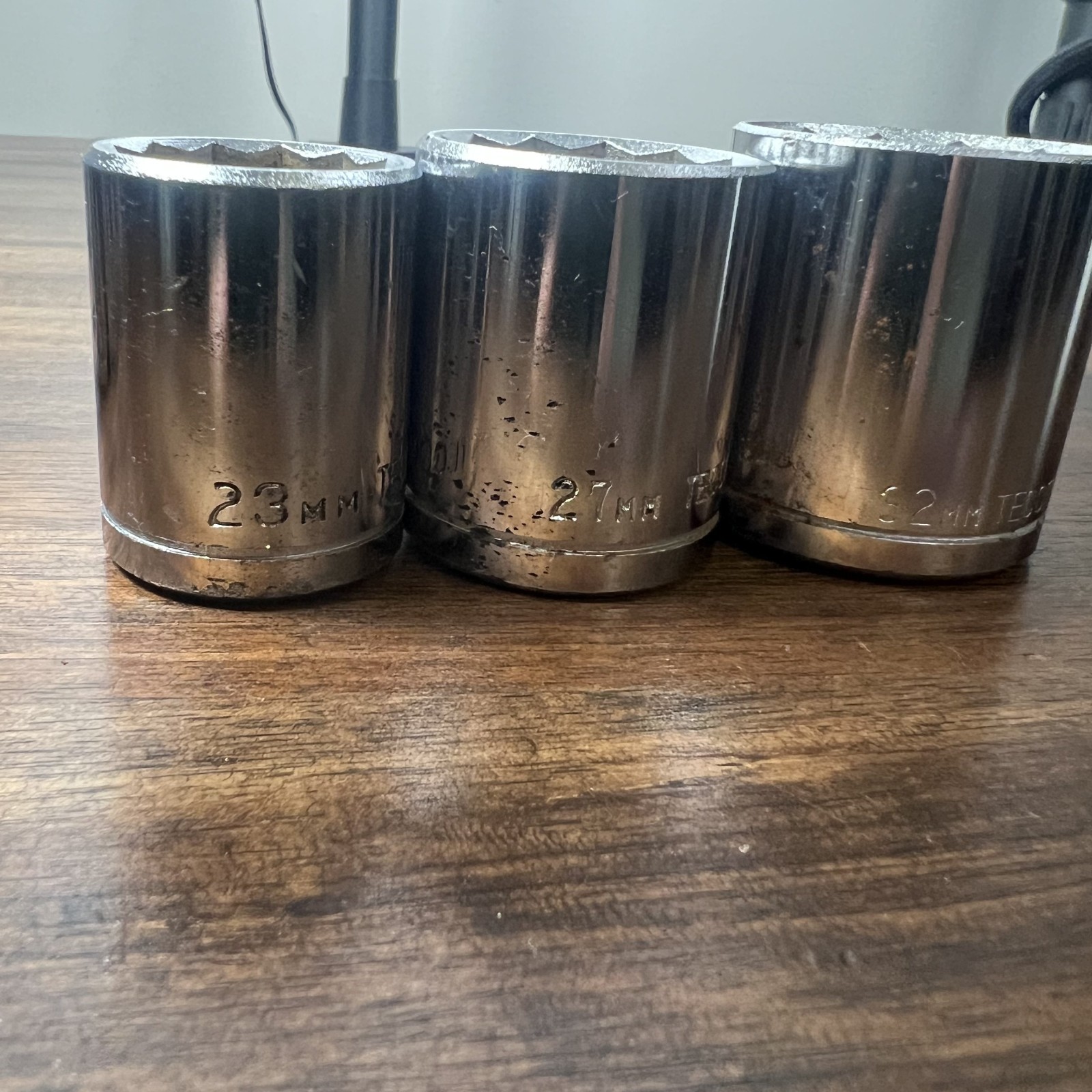 TecoMaster Vanadium 12 Point Socket Set (Missing Pieces) 11mm – 32mm See Picture