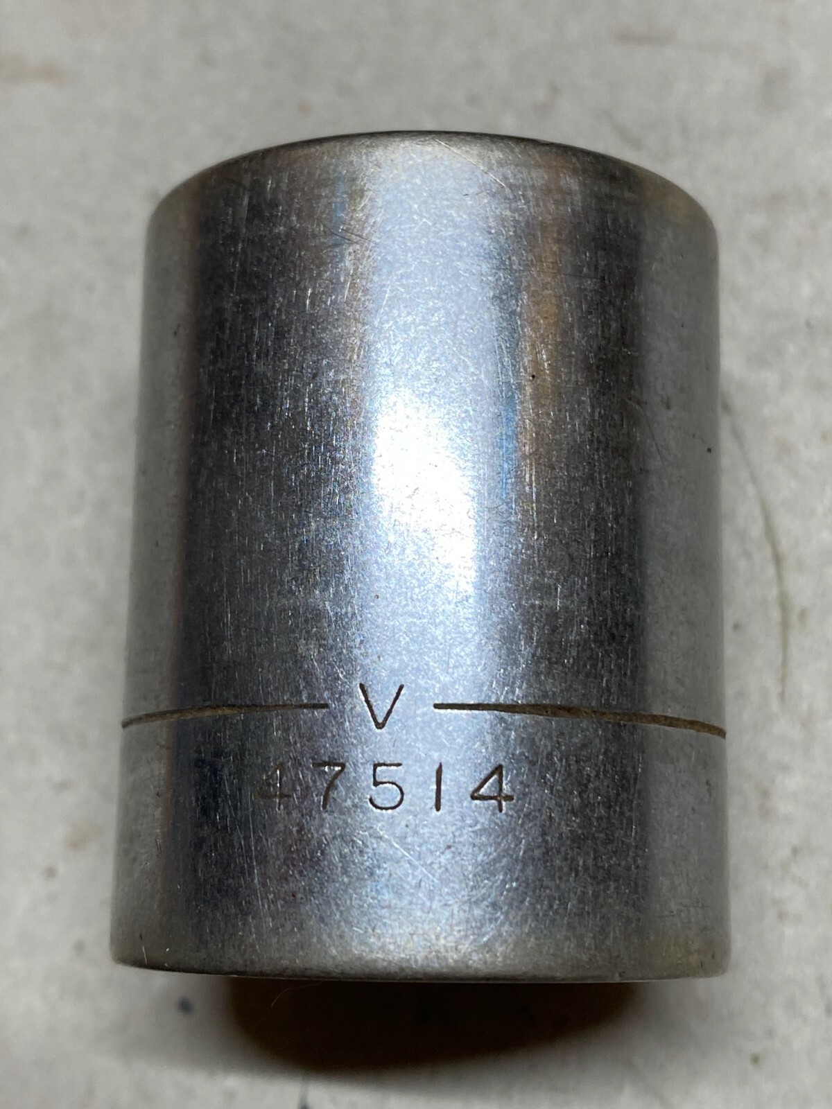 Vintage 70’s-80’s Craftsman 1″ Shallow Chrome 1/2″ Drive 12 Point Socket # 47514