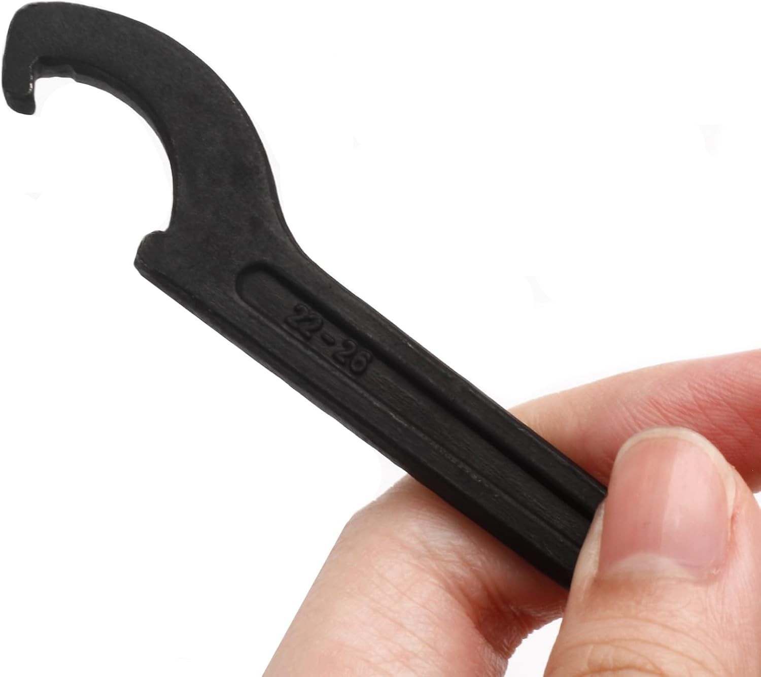 Durable C Hook Spanner Black 22-26mm Carbon Steel Round Nut Collet Chuck Tool