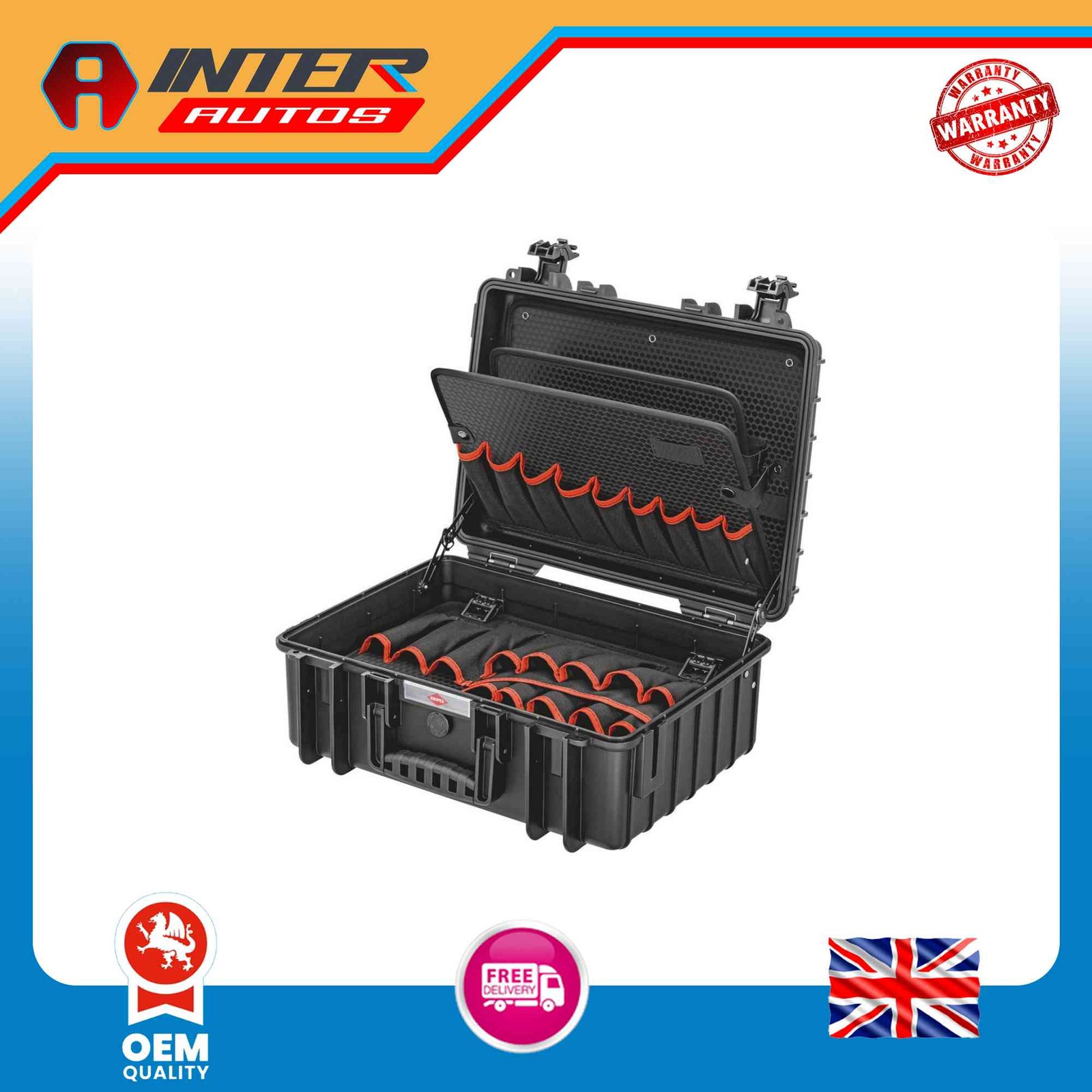 Draper KNIPEX 00 21 35 LE Tool Case «Robust23» Empty, 370mm 81053 81053