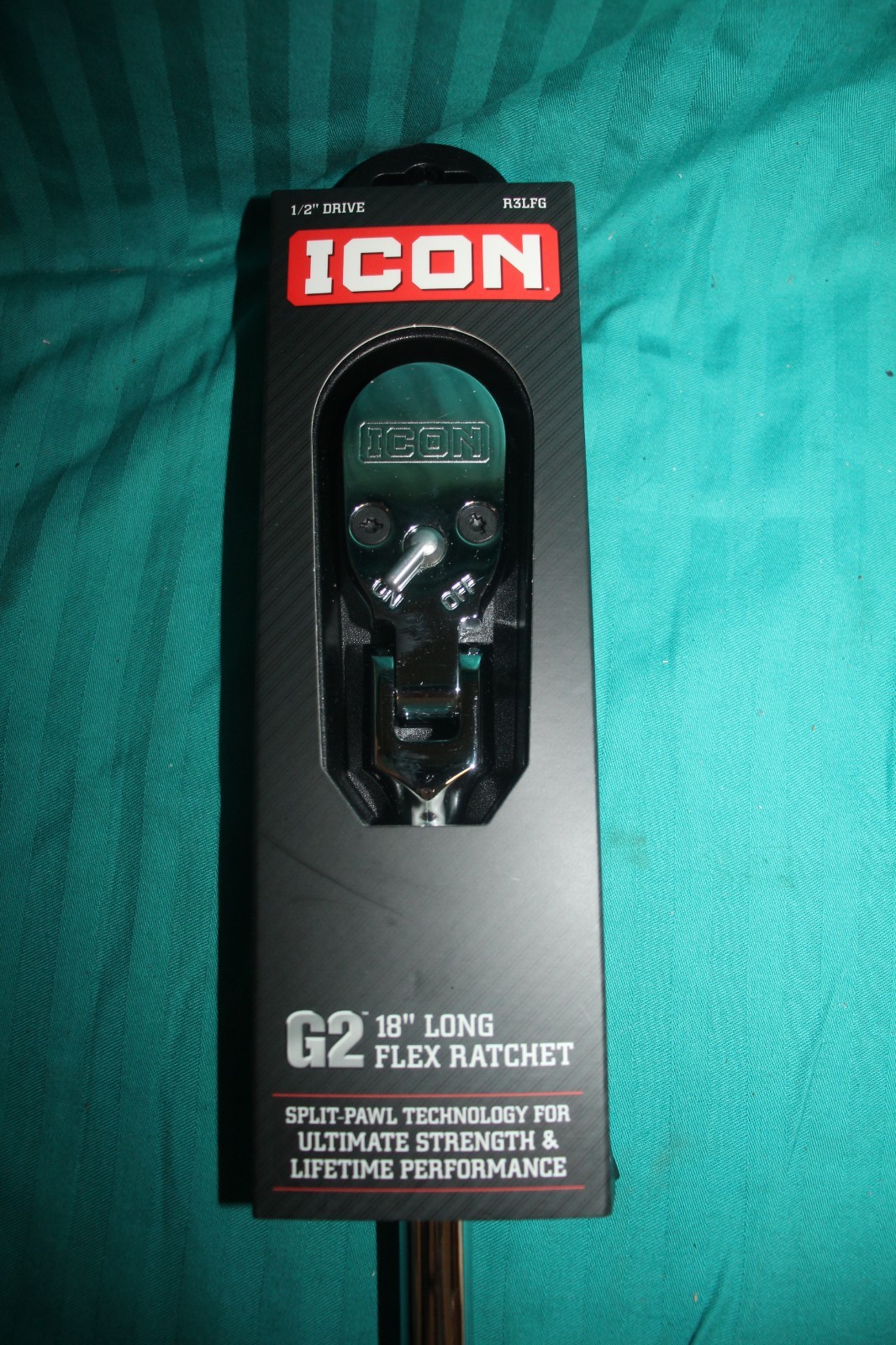 ICON G2 Series 1/2″ Drive R3LFG 18″ FLEX Ratchet Long Handle 70422