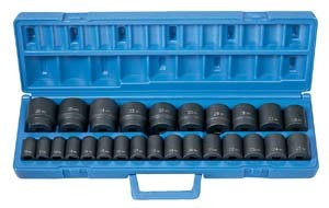 Grey Pneumatic 1326M 1/2″ Drive 26 Piece Standard Lenght Metric Master Set NEW!