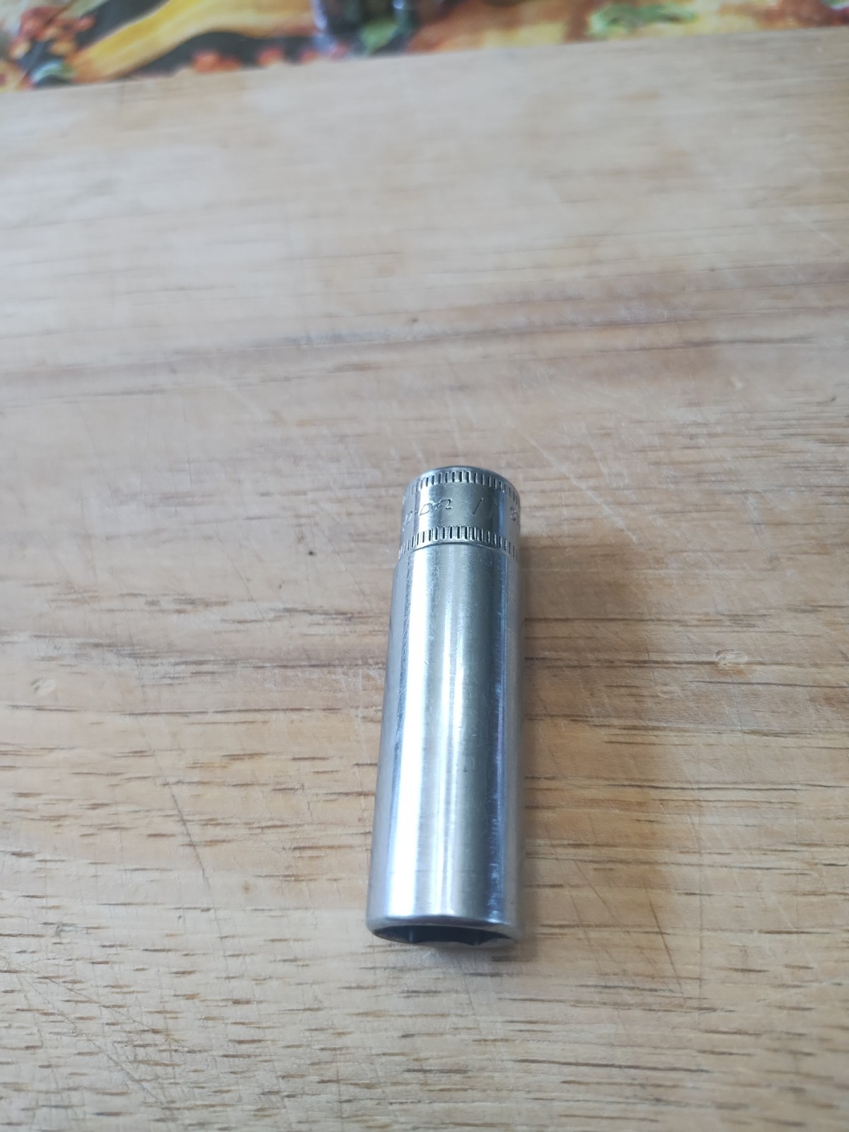 Snap On 11mm, Deep, 6 Point, 1/4″ Drive Socket. Part #STMM11