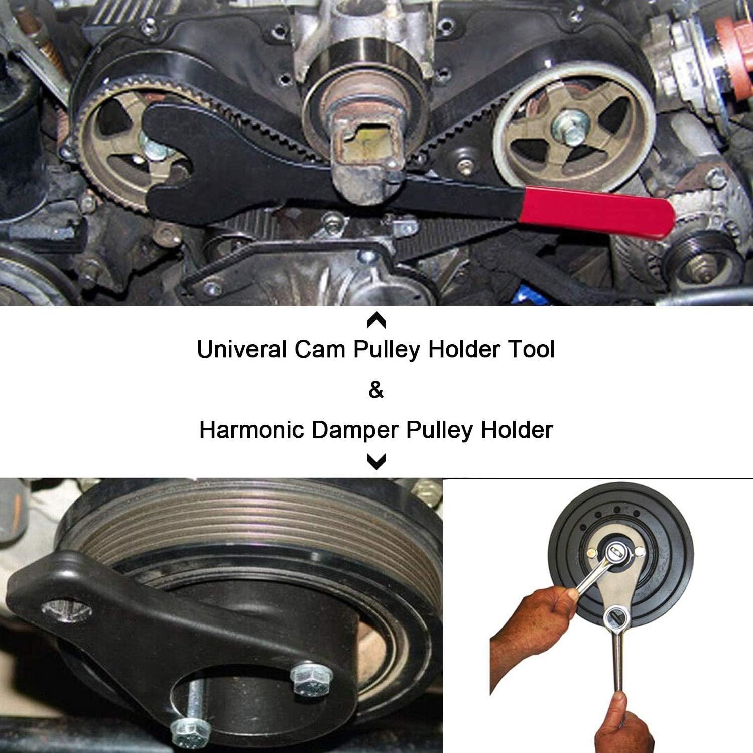 Cam Pulley Holder Tool & Crankshaft Damper toyota/lexus set