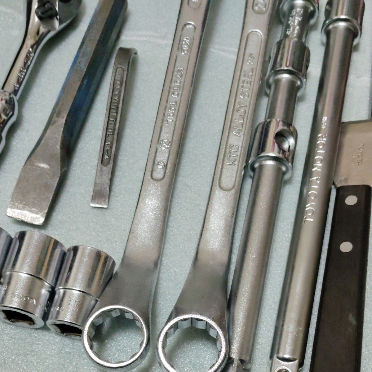KTC Toyota OEM Tool Lot Ratchet Socket Wrench Set Japan Vintage Garage