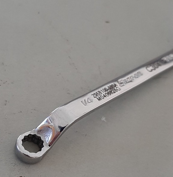 Snap-on XSO810A 1/4″ x 5/16″ 12Pt Short 60° Deep Offset Box Wrench MARKED 627