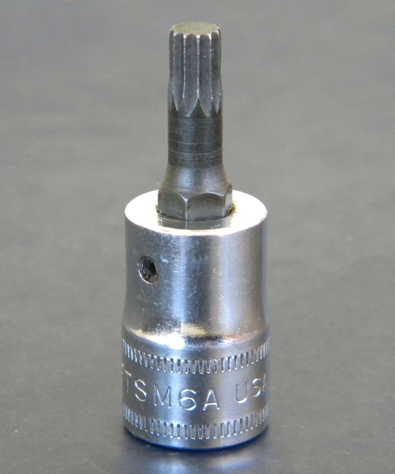 Vintage Snap-on FTSM6A 3/8″ DR 6mm Metric Triple Square Bit Socket, USA