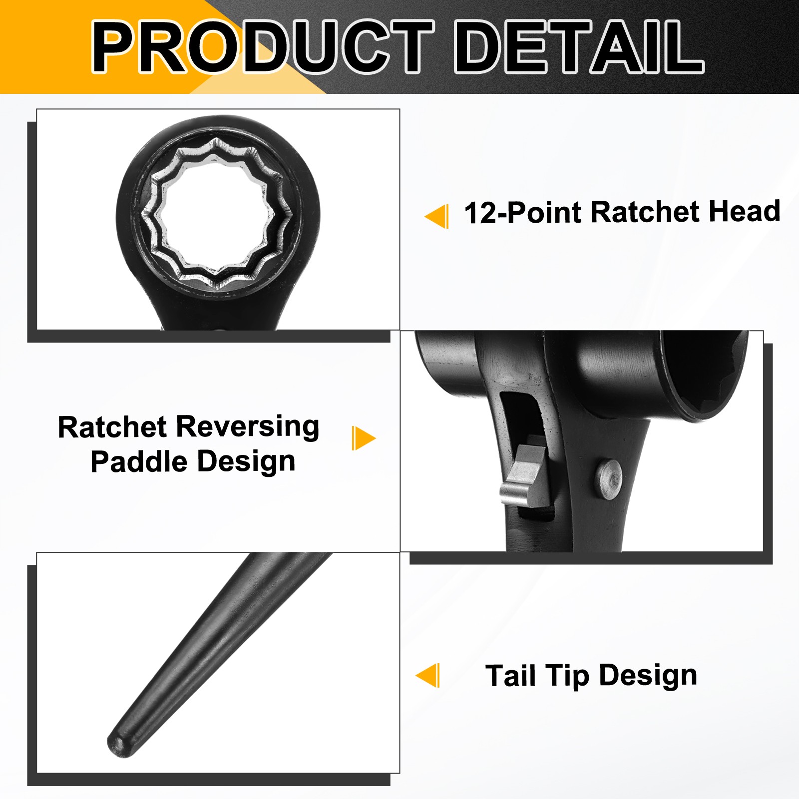 2pcs 21x22mm CR-V 12 Point Socket Wrench for Shelving