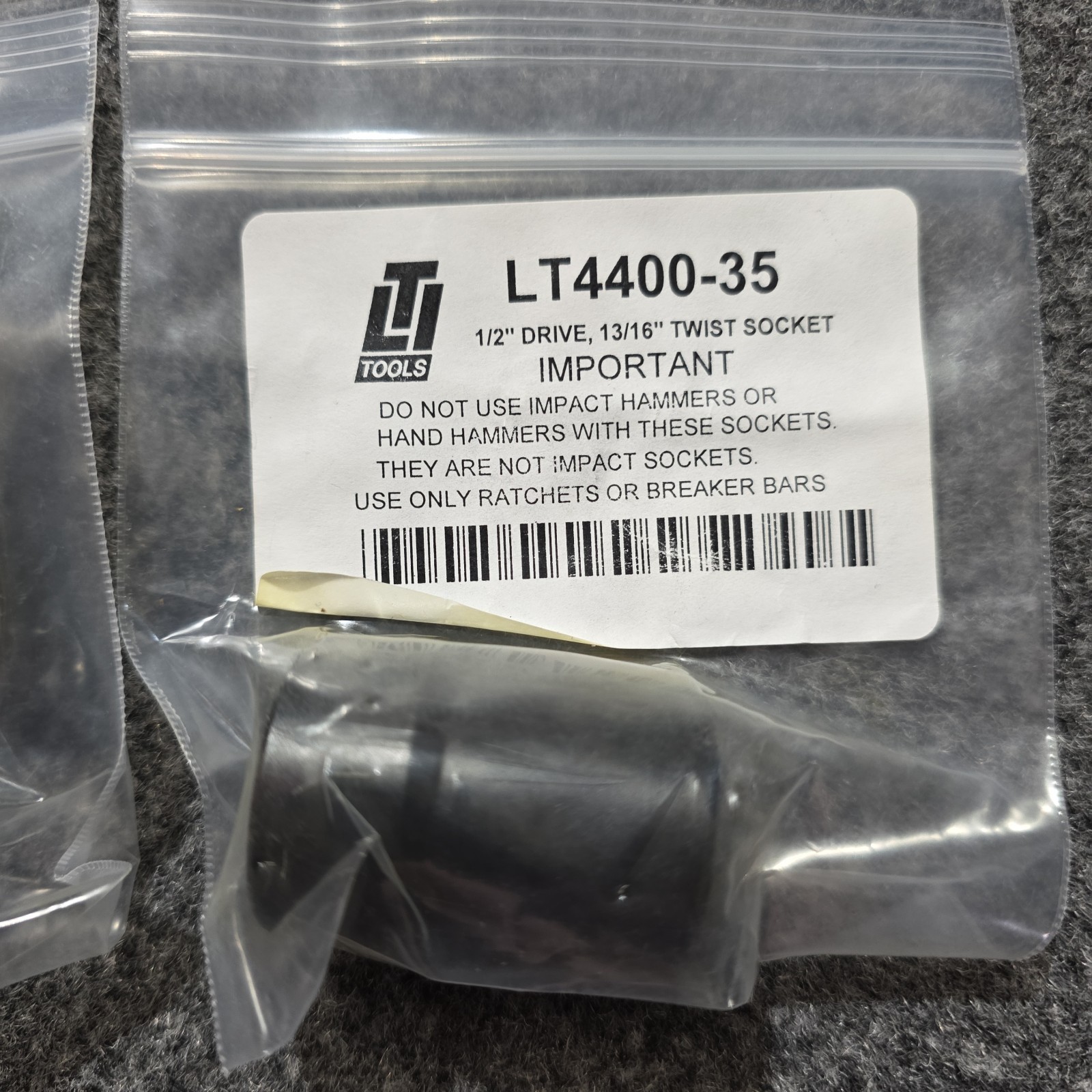 Twist Impact Sockets LTI Tools 1/2″ Drive 3/4″ & 13/16″ LT4400 2pk Lot New