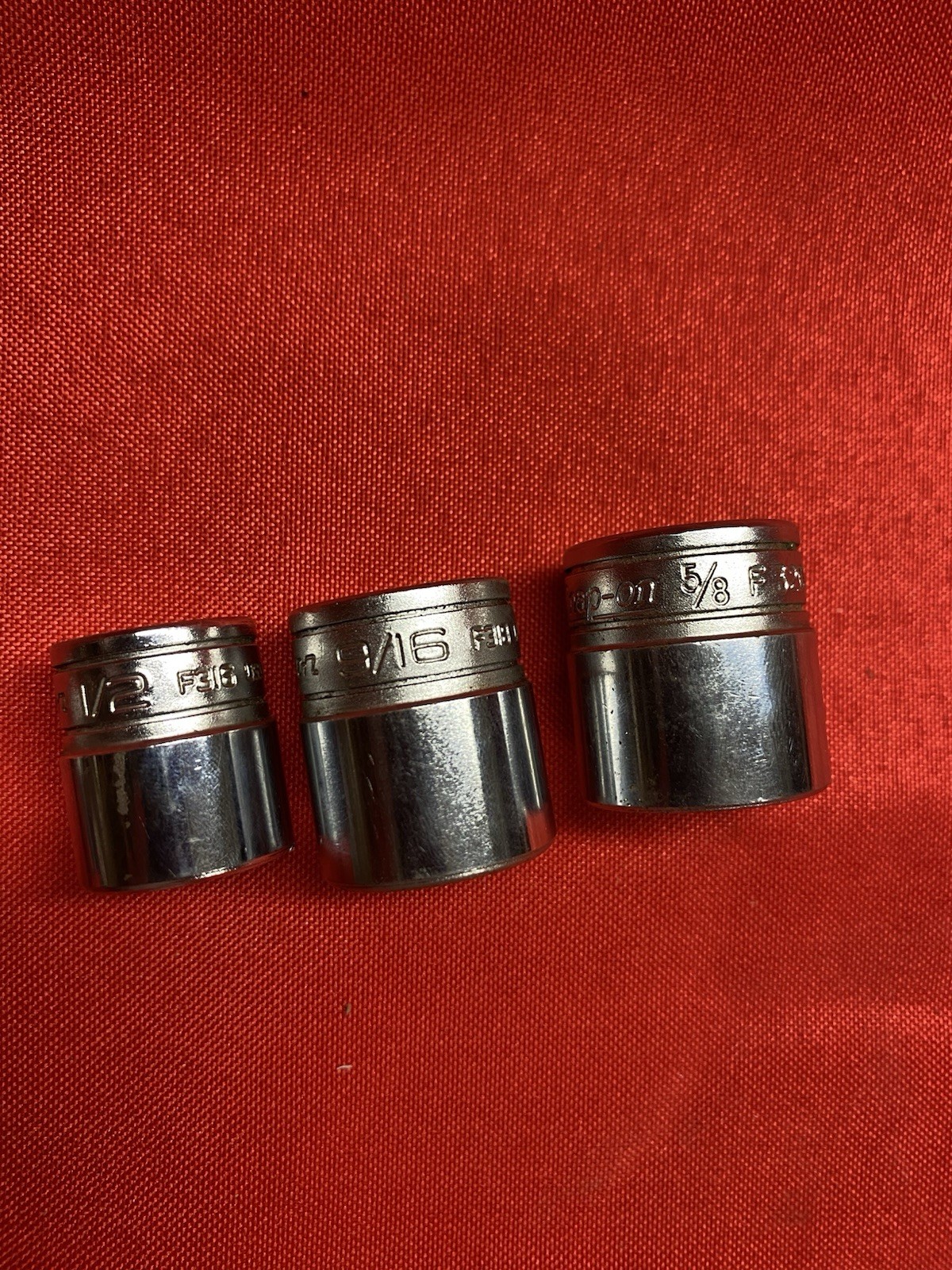SNAP-ON TOOLS 6 PIECE 3/8 DRIVE SAE 8 POINT DOUBLE SQUARE SOCKET SET