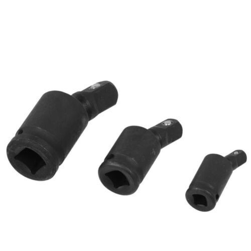 3x Universal Impact Socket Joint Kit 3/8″ 1/2″ 1/4″Extension Wobble Swivel Drive
