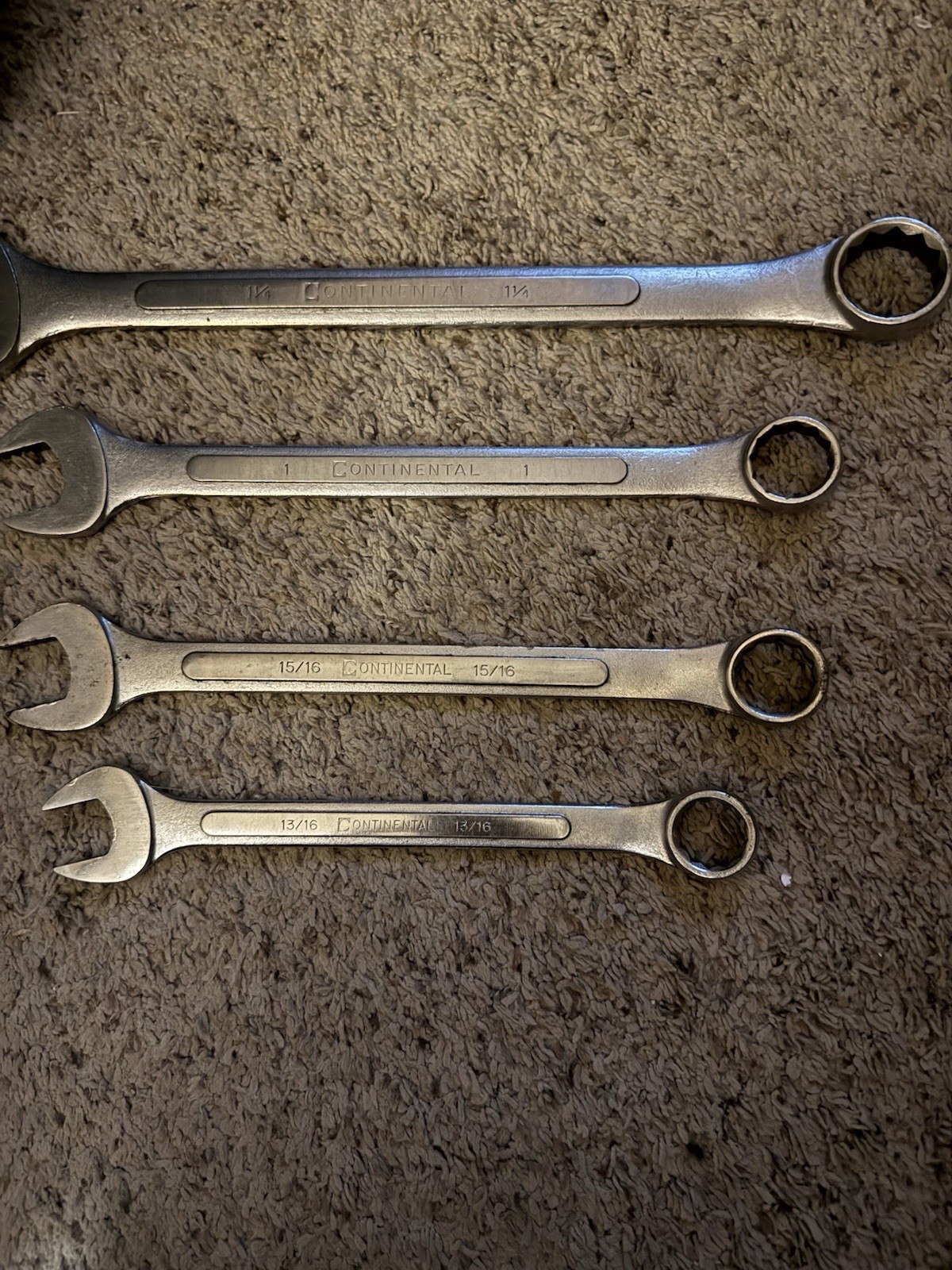 4 – VTG Continental Forged Alloy Steel SAE Combination Wrenches Japan