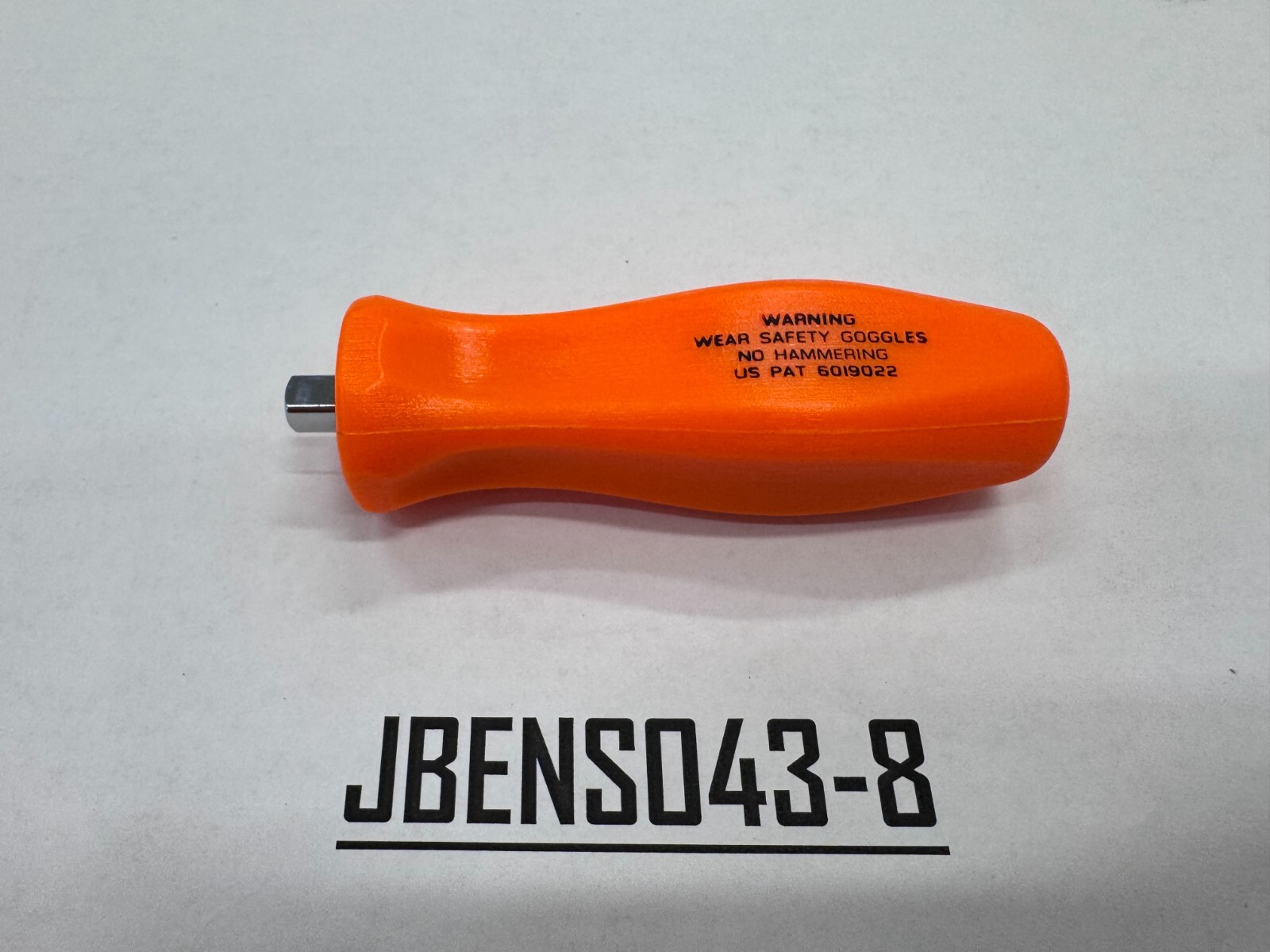 Snap-on Tools NEW RARE ORANGE 1/4″ Drive Hard Grip Stubby Shank Driver TM40BO