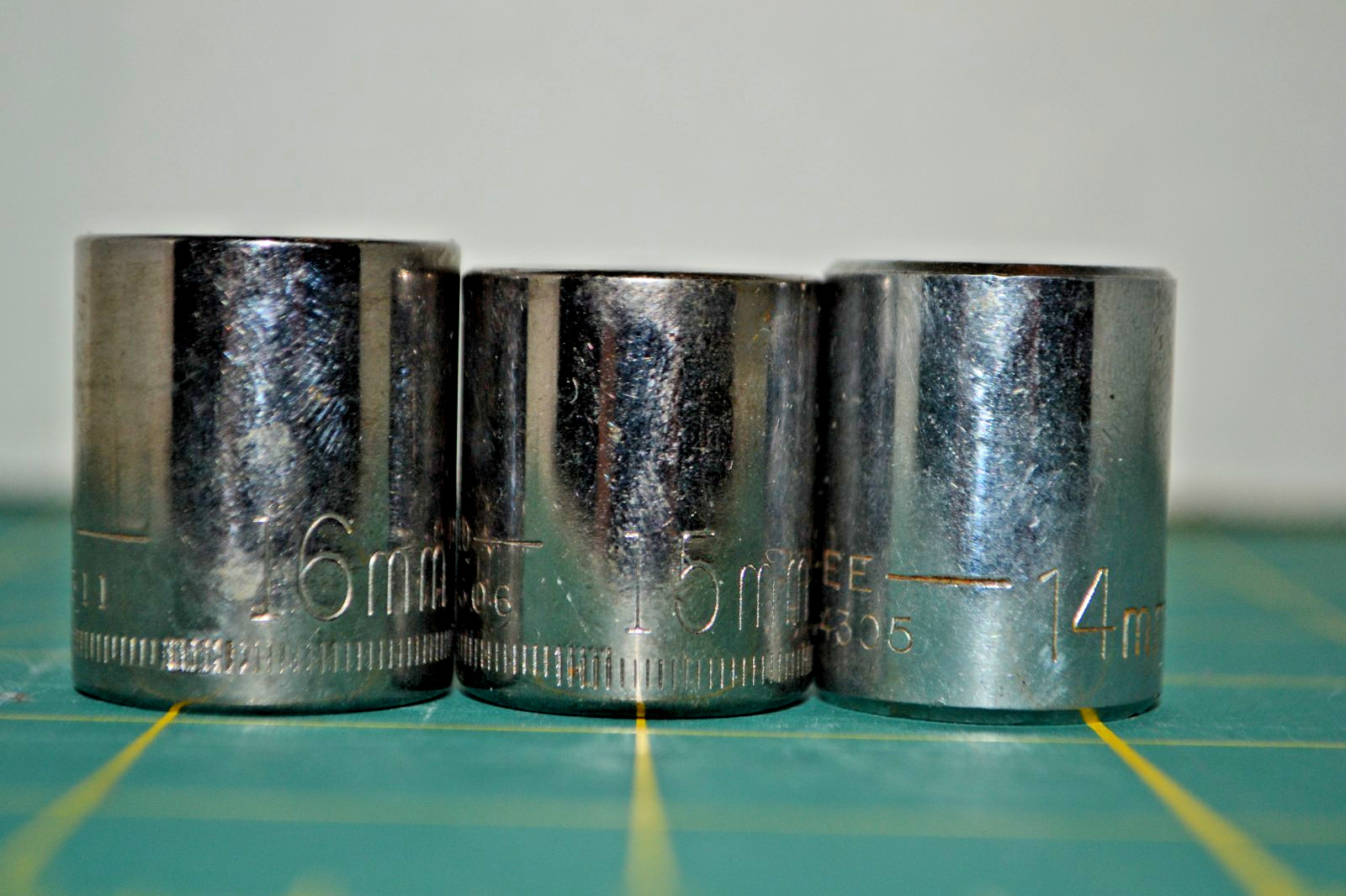 Craftsman Metric 3/8 Drive 12 Point 14-19MM Sockets Made in USA 6 Pcs