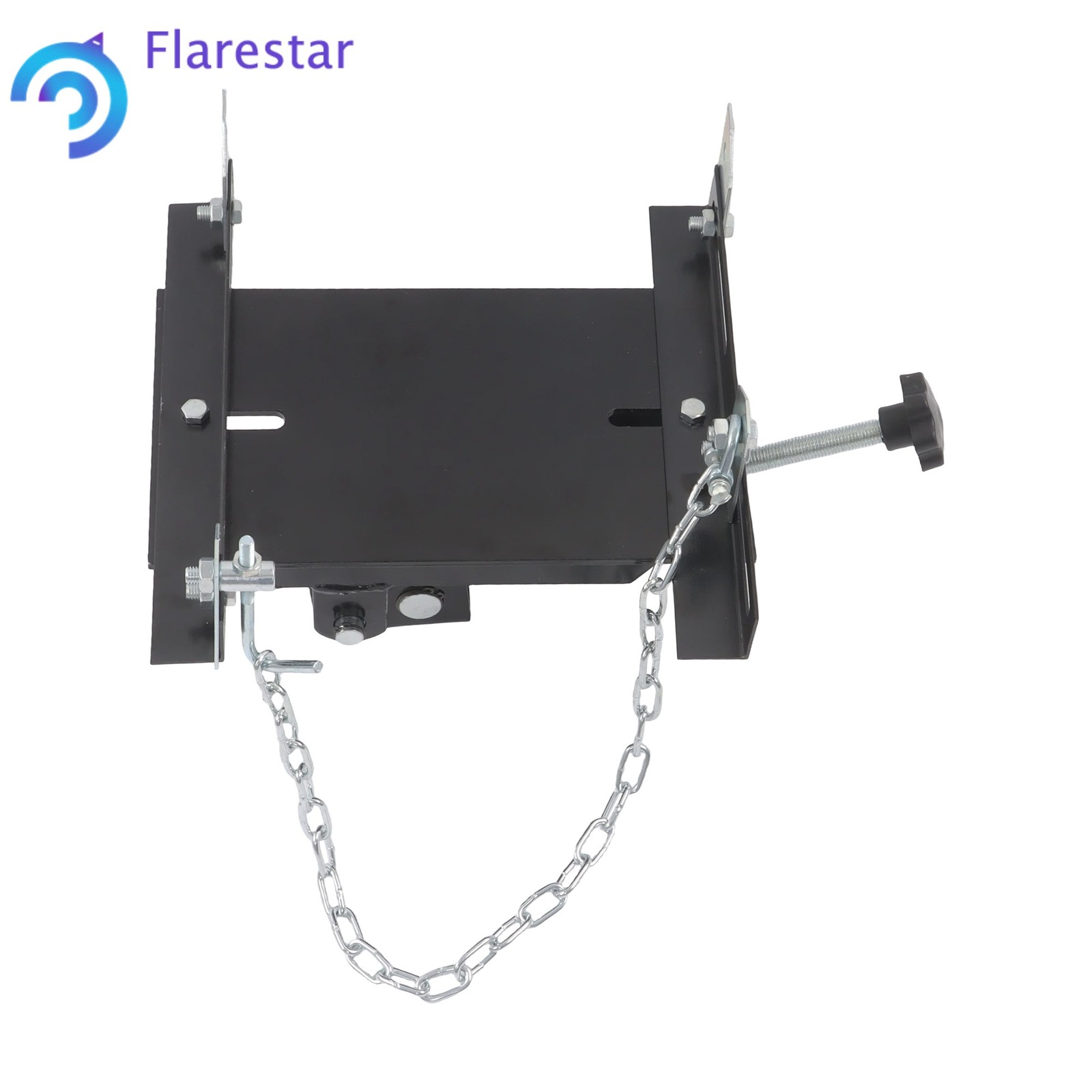 Black 1/2 ton 1100lbs Transmission Floor Jack Adapter for Vehicle Repairs