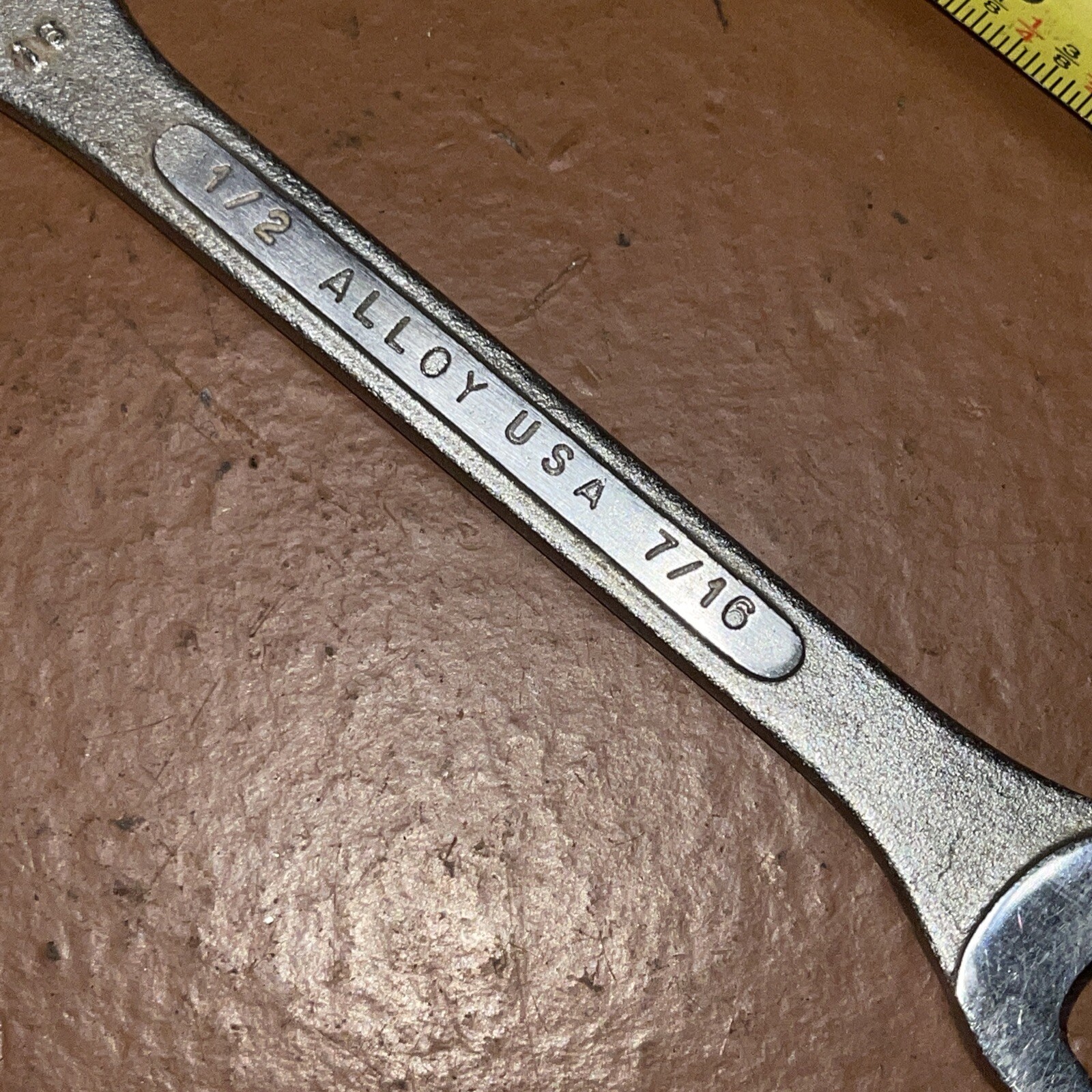 Wizard USA H2081 1/2 in X 7/16 in SAE Open Face Wrench Vintage
